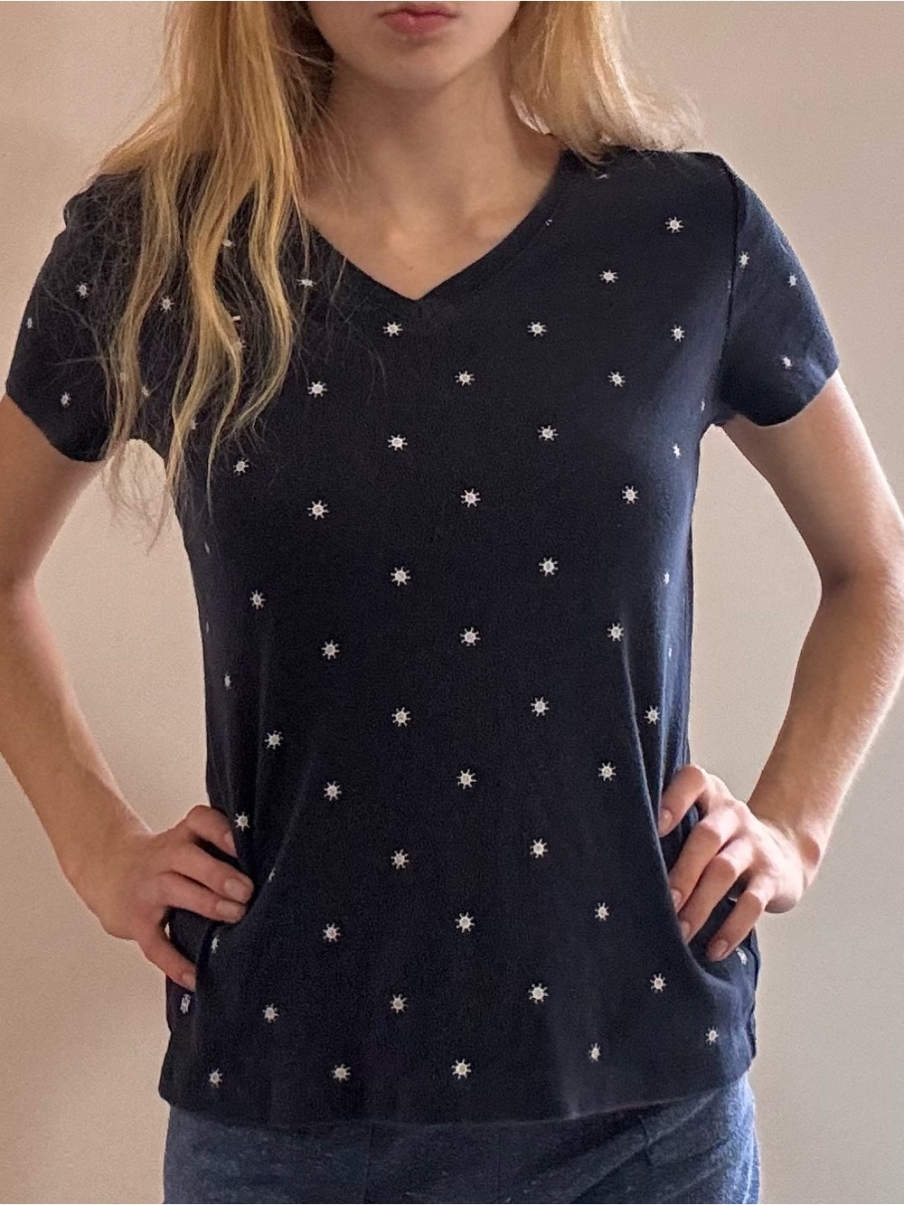 Tommy Hilfiger Nautical Blue V-Neck